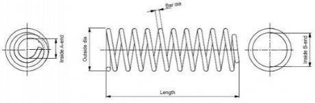 Пружина подвески MONROE SP2101