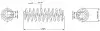 Пружина амортизатора SP3327