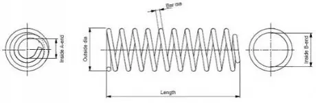 Фото Пружина амортизатора MONROE (SP3599) зображення 1