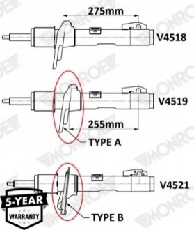 Автозапчастина MONROE V4518