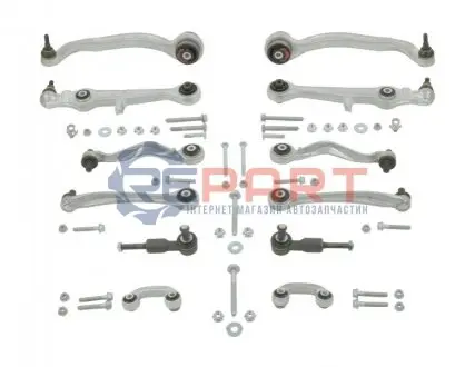 Фото Комплект важелів підвіски (передньої) Audi A4/A6/VW Passat B5 96-05 (з болтами) MOOG (VORK5001) зображення 1