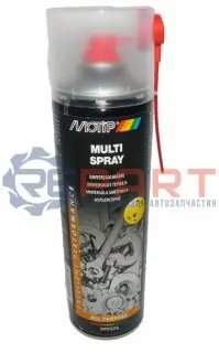 500мл Multi spray універсальний мультиспрей для змащення, захисту і очищення деталей из металу і пластика, з проникаючим і очищуючим ефектом, очищає от мастила, жира, воска, тектилу і смоли MOTIP 090206BS Купити в Україні