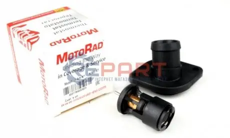 Термостат Golf III/IV/Bora/Caddy/Polo 1.4-1.6i 91- (87 C) (с фланцем)) MOTORAD 38587K Купить в Украине