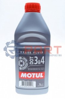 Тормоз. жидкость DOT 3&4 Brake Fluid 1 L - (KN10040010, B000750M3, 83132405979) MOTUL 807901