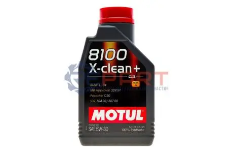 Олива 5W30 X-clean+ 8100 (1л) (LL-04/VW 504 00/507 00/MB 229,51/Porsche C30) (106376/102259) MOTUL 854711 Купить в Украине
