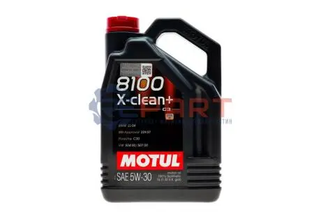 Олива 5W30 X-clean+ 8100 (5L) (LL-04/VW 504 00/507 00/MB 229.51/Porsche C30) (106377/102269) MOTUL 854751 Купить в Украине