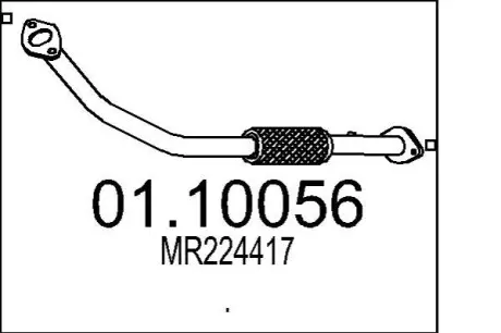Труба вихлопного газу MTS 01.10056