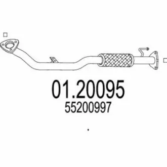 Труба выхлопного газа MTS 0120095