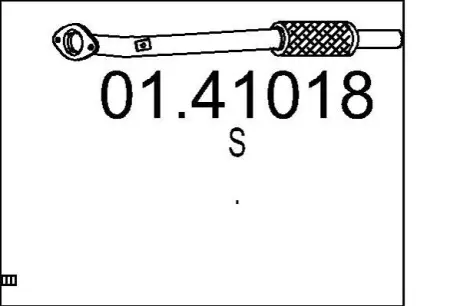 Труба глушника MTS 0141018