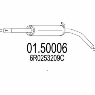 Глушник VAG POLO/FABIA/IBIZA 07- MTS 0150006