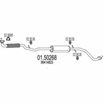 Глушитель MATIZ 0,8.. MTS 0150268