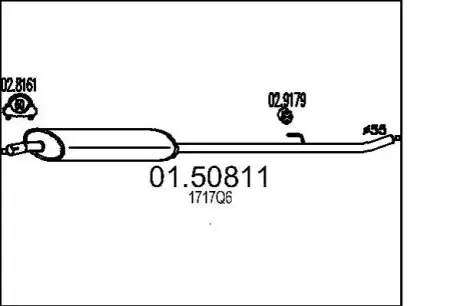 Глушитель SCUDO 2,0.. MTS 0150811