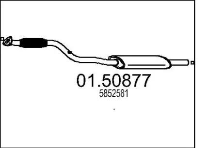 Глушник ZAFIRA B 1,6.. MTS 0150877