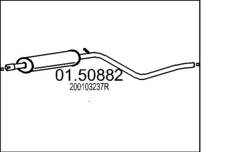 Глушитель DUSTER 1.6I 16V 2.. MTS 0150882