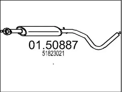 Глушитель FIAT BRAVO 1.4 16V MTS 0150887