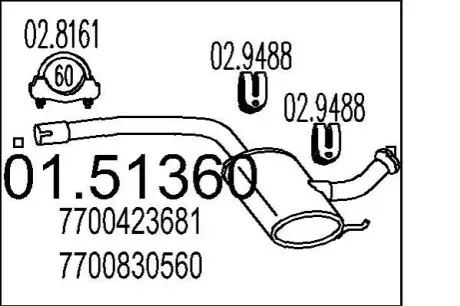 Глушник середній MTS 0151360
