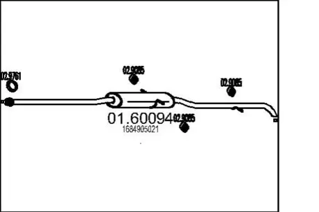 Глушник вихлопних газів (кінцевий) MTS 0160094