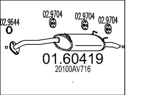 Глушник MTS 0160419