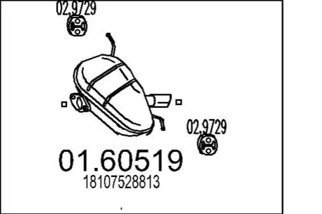 Глушник MTS 0160519
