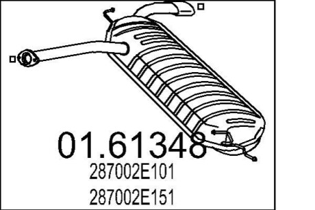 Автозапчасть MTS 0161348