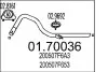 Труба выхлопного газа MTS (0170036) изображение 1