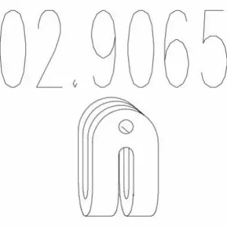 Кріплення вихлопної системи MTS 02.9065 Купити в Україні