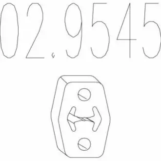 Кріплення вихлопної системи MTS 02.9545