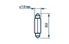 Автолампа Narva T10,5x38 SV8,5 10 W прозрачная NARVA (173163000) изображение 4