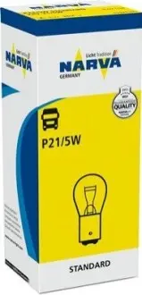 Автолампа P21/5W 24V 21/5W BAY15d Стандарт NARVA 179253000 Купити в Україні