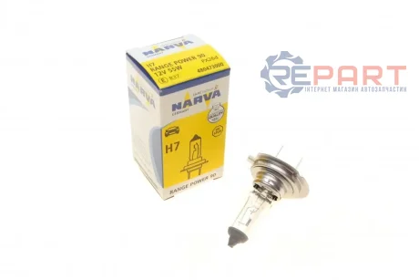 Автолампа H7 12V 55W PX26d Range Power 90 NARVA 480473000