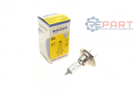 Автолампа H7 12V 55W PX26d Range Power Blue+ (3700K) NARVA 486383000