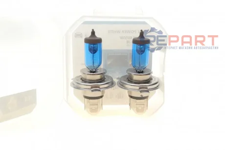 Автолампа H4 12V 60/55W P43t Range Power White (4500K) (к-кт 2шт) NARVA 486802100