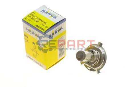Автолампа H4 12V 60/55W P43t Range Power 50+ NARVA 488613000 Купити в Україні