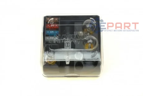 Комплект лампочок H1 12V (P21/4W,P21W,R5W,C5W T4W + 4 запобіжника) NARVA 983043000