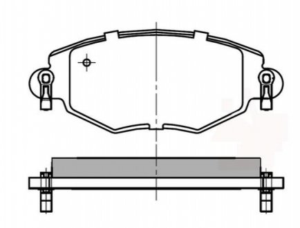 Тормозные колодки перед. Mondeo III/Jaguar X-TYPE 00- (Bosch) - (1126718, 1121894, 1204843) National NP2011