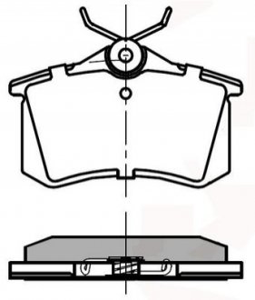 Тормозные колодки зад. Caddy III/IV/Passat/Audi A4/A6 (Lucas) National NP2037