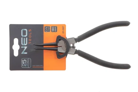 Щипцы прямые для наружных стопорных колец 1,3x10-25 мм L-180 мм NEO TOOLS 01-087