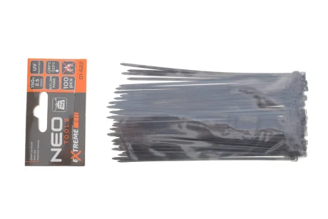 Набор стяжек пластиковых EXTREME 2,5x150 мм 100 ед. (чёрная) NEO TOOLS 01-622