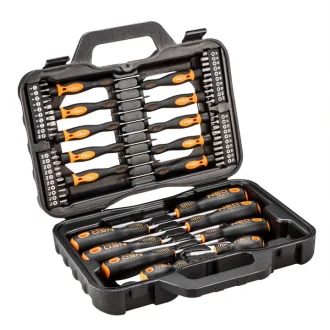 Набор отвёрток и бит SL, PH, Torx, Hex 58 ед. NEO TOOLS 04-211