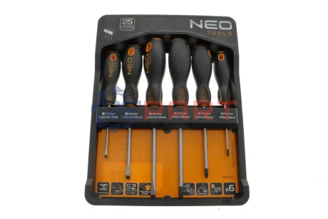 Набір викруток SL, PH 6 од. NEO TOOLS 04213