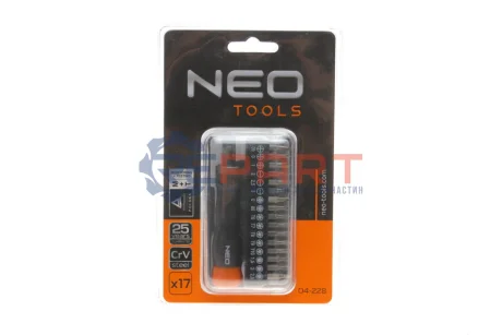 Набор бит комбинированный 16 ед. NEO TOOLS 04228