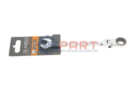 Ключ рожково-накидной с трещоткой 13 мм 72 зуб. L-185 мм NEO TOOLS 09055