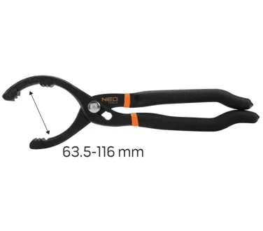 Ключ регулируемый для снятия фильтра масляного (d=63.5-116mm) NEO TOOLS 11240