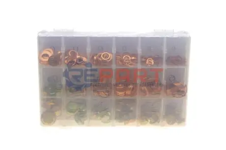 Фото 1 — Набір шайб мідних 540 од. NEO TOOLS (11974) Фото Набір шайб мідних 540 од. NEO TOOLS (11974) зображення 1