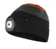 Шапка з LED-ліхтариком чорно-сіро-оранжева WARM (USB-зарядка) NEO TOOLS (81631) зображення 1