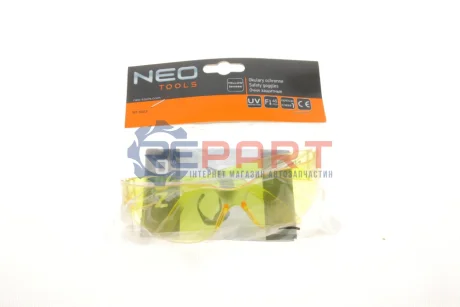 Окуляри захисні (жовті) Class-F/УФ захист NEO TOOLS 97503 Купити в Україні