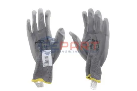 Рукавиці робочі з поліуретановим покриттям 4131x (Т.10) NEO TOOLS 97-646-10 Купити в Україні