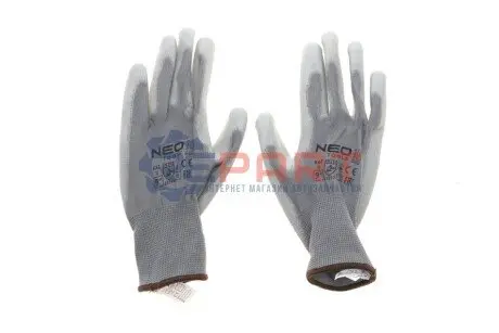 Рукавиці робочі з поліуретановим покриттям 4131x (Т.9) NEO TOOLS 97-646-9 Купити в Україні