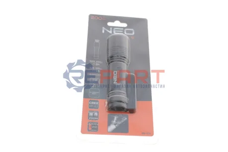 Ліхтарик алюмінієвий 200Lm/3xAAA/IPX7/LED SMD NEO TOOLS 99101 Купити в Україні