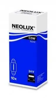 Автолампа Neolux C5W SV8,5-8 5 W белая NEOLUX N242 Купить в Украине